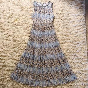 Maison Jules Pleated Midi Dress